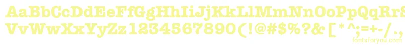 AmtypewriteritcttРџРѕР»СѓР¶РёСЂРЅС‹Р№ Font – Yellow Fonts on White Background