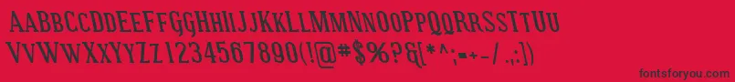 SfcovingtonscrevBolditalic Font – Black Fonts on Red Background