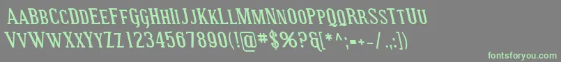 SfcovingtonscrevBolditalic Font – Green Fonts on Gray Background