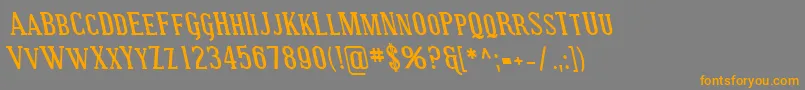 SfcovingtonscrevBolditalic Font – Orange Fonts on Gray Background