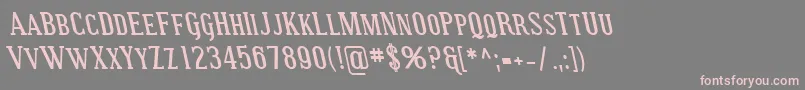 SfcovingtonscrevBolditalic Font – Pink Fonts on Gray Background