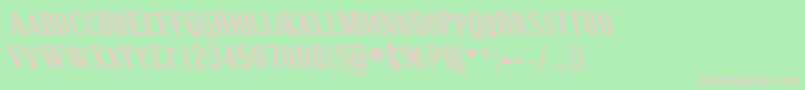 SfcovingtonscrevBolditalic Font – Pink Fonts on Green Background