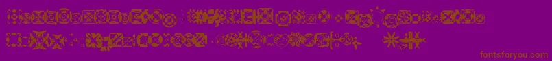 Ritualfour Font – Brown Fonts on Purple Background