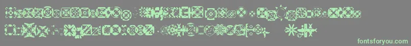 Ritualfour Font – Green Fonts on Gray Background