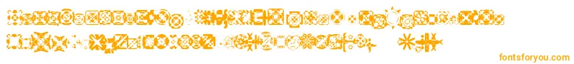 Ritualfour Font – Orange Fonts on White Background