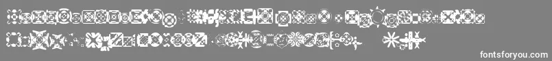 Ritualfour Font – White Fonts on Gray Background