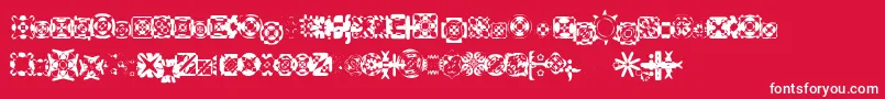 Ritualfour Font – White Fonts on Red Background
