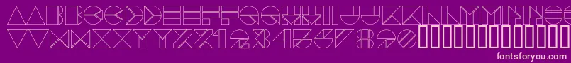 PangraphLight Font – Pink Fonts on Purple Background