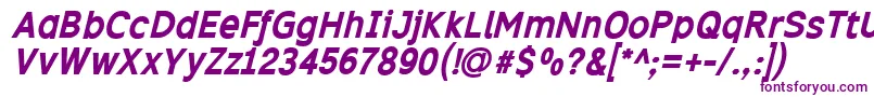 Excibi Font – Purple Fonts on White Background