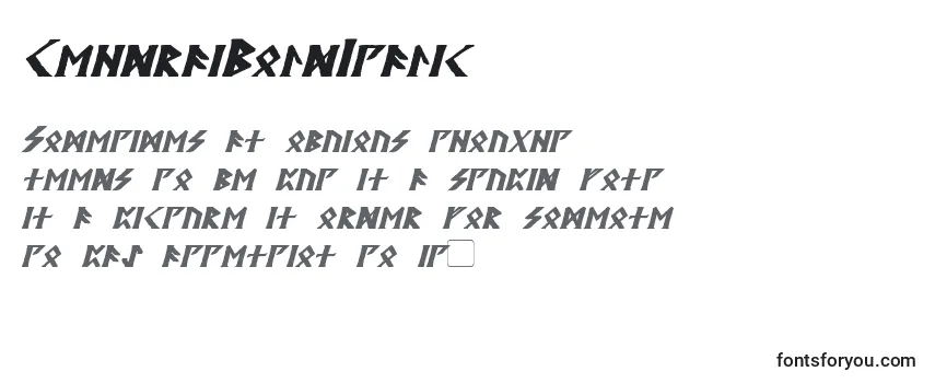 KehdraiBoldItalic Font