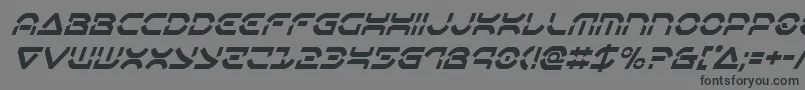 Oberondeuxcondital Font – Black Fonts on Gray Background