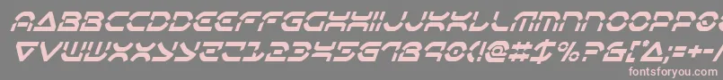Шрифт Oberondeuxcondital – розовые шрифты на сером фоне