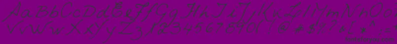 Więcej informacji o czcionce VestraRegular Czcionka VestraRegular – czarne czcionki na fioletowym tle