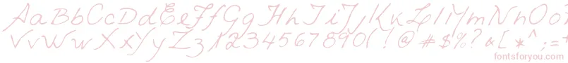 fuente VestraRegular – Fuentes Rosadas Sobre Fondo Blanco
