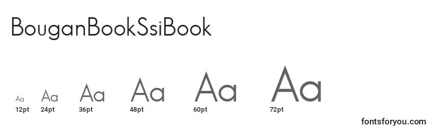 Размеры шрифта BouganBookSsiBook