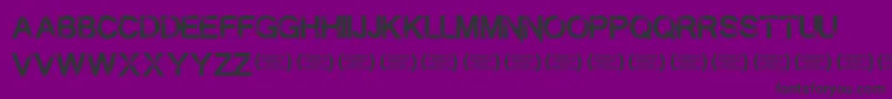 フォントSummontheexecutionerRegula – 紫の背景に黒い文字