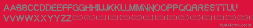 Шрифт SummontheexecutionerRegula – серые шрифты на красном фоне