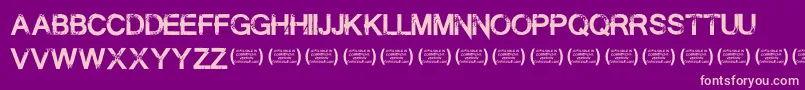 SummontheexecutionerRegula Font – Pink Fonts on Purple Background