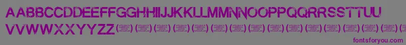 Шрифт SummontheexecutionerRegula – фиолетовые шрифты на сером фоне