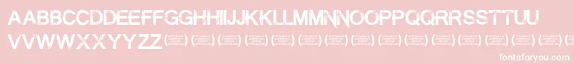 Шрифт SummontheexecutionerRegula – белые шрифты на розовом фоне