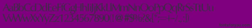 OptimumdbNormal Font – Black Fonts on Purple Background