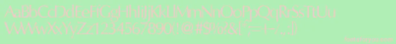 OptimumdbNormal Font – Pink Fonts on Green Background