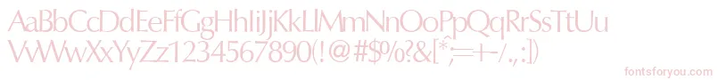 OptimumdbNormal Font – Pink Fonts on White Background