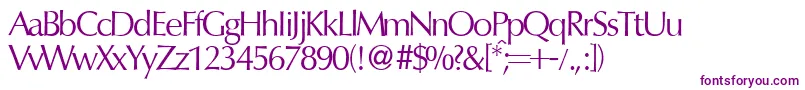 OptimumdbNormal Font – Purple Fonts on White Background