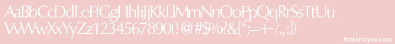 OptimumdbNormal Font – White Fonts on Pink Background