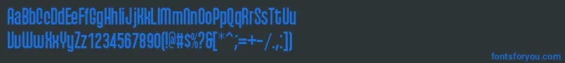 Qhytsdakx Font – Blue Fonts on Black Background