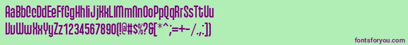 Qhytsdakx Font – Purple Fonts on Green Background