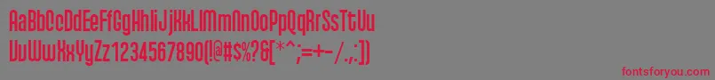 Qhytsdakx Font – Red Fonts on Gray Background