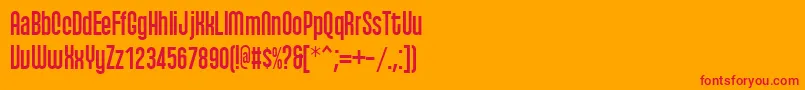 Qhytsdakx Font – Red Fonts on Orange Background