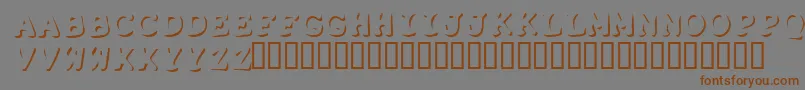 Shadowpuppets Font – Brown Fonts on Gray Background