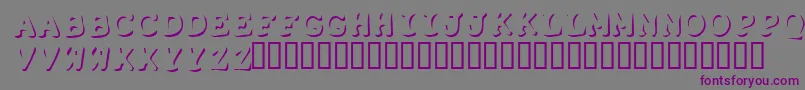 Shadowpuppets Font – Purple Fonts on Gray Background