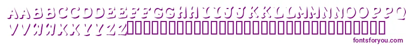 Shadowpuppets Font – Purple Fonts on White Background