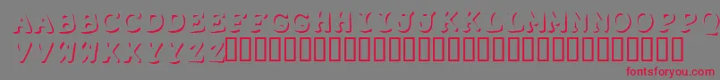 Shadowpuppets Font – Red Fonts on Gray Background