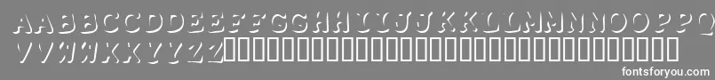 Shadowpuppets Font – White Fonts on Gray Background