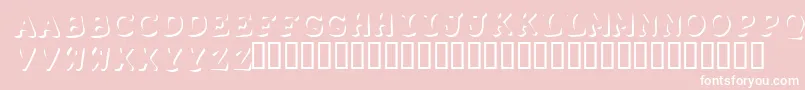 Shadowpuppetsフォントについての詳細 フォントShadowpuppets – ピンクの背景に白い文字