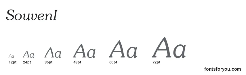 SouvenI Font Sizes