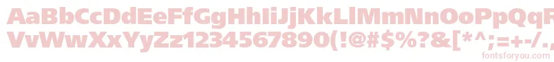 Agforeignerblackc Font – Pink Fonts on White Background