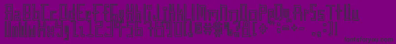 Gunther ffy-fontti – mustat fontit violetilla taustalla