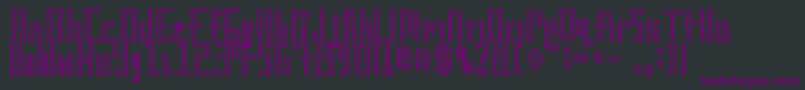 Gunther ffy-Schriftart – Violette Schriften auf schwarzem Hintergrund