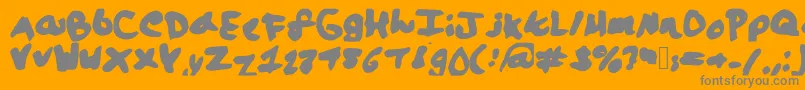 Подробнее о шрифте Lalaland Шрифт Lalaland – серые шрифты на оранжевом фоне