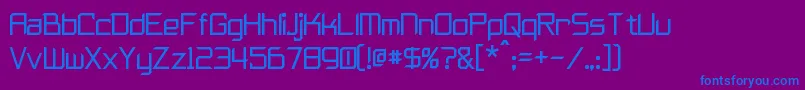 Шрифт Furmanite – синие шрифты на фиолетовом фоне