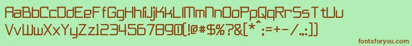 Furmanite Font – Brown Fonts on Green Background