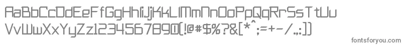 フォントFurmanite – 白い背景に灰色の文字