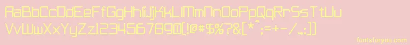 Furmanite Font – Yellow Fonts on Pink Background