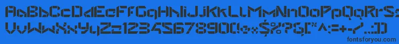 StealwerksOpenbold Font – Black Fonts on Blue Background