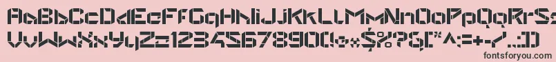 StealwerksOpenbold Font – Black Fonts on Pink Background